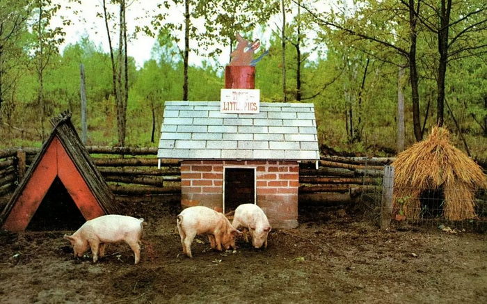 Deer Acres Storybook Amusement Park - Vintage Postcard (newer photo)